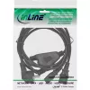 Cable de alimentación en Y InLine 1x CEE 7/7 en ángulo / 2x conector IEC C13 de 3 polos, 5 m