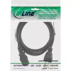 Cable de alimentación InLine, conector EE. UU. a conector hembra IEC C13 de 3 polos, 18 AWG, 3 m, 3 m, conector de red tipo B, conector hembra C13, 125 V, 10 A