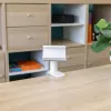 Soporte para regleta de enchufes InLine 23196W pinza de resorte giratoria blanco