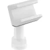 Soporte para regleta de enchufes InLine 23196W pinza de resorte giratoria blanco