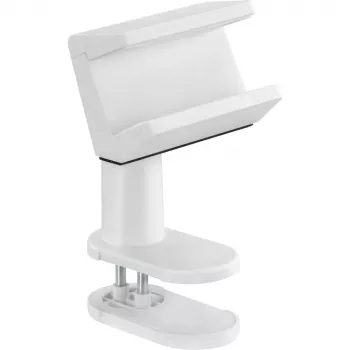 Soporte para regleta de enchufes InLine 23196W pinza de resorte giratoria blanco