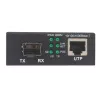 Intellinet conversor de medios Gigabit PoE+, 1 puerto 1000Base-T RJ45 a 1 puerto SFP, inyector PoE+