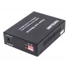 Intellinet conversor de medios Gigabit PoE+, 1 puerto 1000Base-T RJ45 a 1 puerto SFP, inyector PoE+
