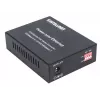 Intellinet conversor de medios Gigabit PoE+, 1 puerto 1000Base-T RJ45 a 1 puerto SFP, inyector PoE+