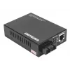 Intellinet 508209 convertidor de medios Gigabit PoE+, de 1000Base-T RJ45 a 1000Base-LX SC monomodo, 20 km, 1310 nm, hasta 30 W