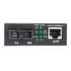 Intellinet 508209 convertidor de medios Gigabit PoE+, de 1000Base-T RJ45 a 1000Base-LX SC monomodo, 20 km, 1310 nm, hasta 30 W