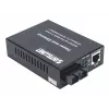 Intellinet 508209 convertidor de medios Gigabit PoE+, de 1000Base-T RJ45 a 1000Base-LX SC monomodo, 20 km, 1310 nm, hasta 30 W