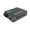 LevelOne conversor de medios RJ45 a SC Gigabit, PoE PSE, fibra multimodo, 0,5 km