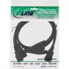 InLine cable de alimentación en Y tipo F alemán 1x IEC-C14 a 2x IEC-C13 3m
