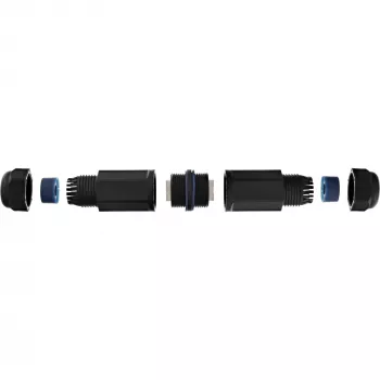 InLine acoplador Cat.6, impermeable IP67, 2x RJ45 H/H, 1:1