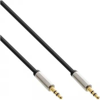 InLine cable de audio fino 3,5mm macho/macho estéreo 0,5m