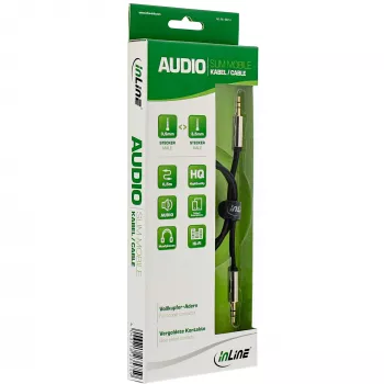 InLine cable de audio fino 3,5mm macho/macho estéreo 0,5m