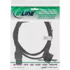 InLine cable de alimentación, CEE7/7 acodado a C15 recto, 3 x 1mm², negro, 1m