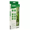 Cable de audio en Y InLine fino 3,5 mm conector macho / 2x conector hembra 0,15 m