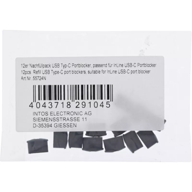InLine 12 uds. recambio para bloqueador de puertos USB-C 55724