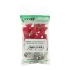 Conector macho de crimpado InLine RJ45 8P8C apantallado con guía de inserción y protección antiacodamiento, rojo