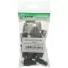 Conector macho de crimpado InLine RJ45 8P8C apantallado con guía de inserción y protección antiacodamiento, gris