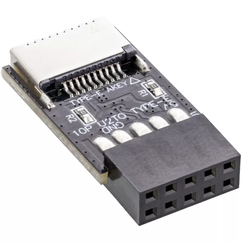 Adaptador interno InLine USB 2.0 a USB 3.2 Type-E Key-A