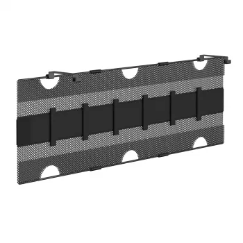 Red de almacenamiento InLine para montaje bajo la mesa con cierres de velcro, negro, ancho máximo de dispositivo 30 cm, 310×910×15 mm
