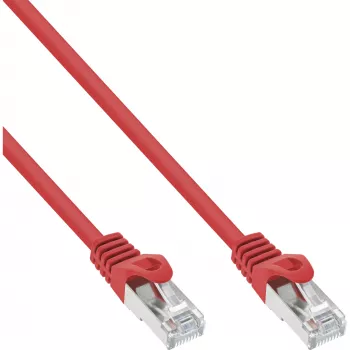 Cable de parcheo InLine SF/UTP Cat.5e rojo 5 m