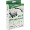 Adaptador InLine Mini DisplayPort macho / DVI-D 24+1 hembra aluminio negro, 0,15 m