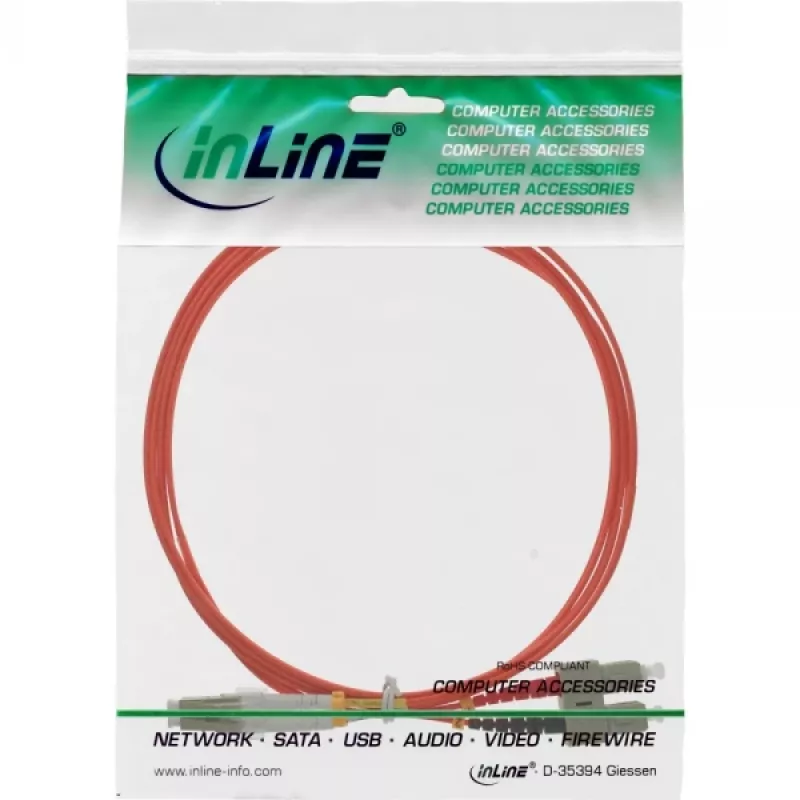 Cable de fibra óptica dúplex LC/SC 50/125µm OM2 5m InLine