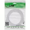 Cable de red fino InLine, U/FTP, Cat.8.1, TPE libre de halógenos, blanco 3m