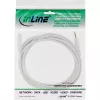 Cable de audio InLine jack de 3,5 mm conector macho/hembra, estéreo, blanco/dorado 5 m
