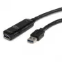 StarTech.com Cable alargador USB 3.0 activo de 3m – M/F, 3 m, USB A, USB A, USB 3.2 Gen 1 (3.1 Gen 1), negro