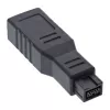 Adaptador FireWire 400 / 800 1394b InLine de 6 a 9 pines conector hembra / conector macho