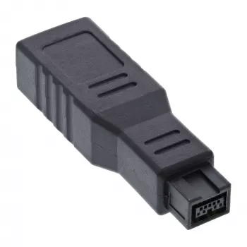 Adaptador FireWire 400 / 800 1394b InLine de 6 a 9 pines conector hembra / conector macho