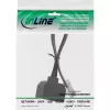 Splitter ISDN InLine 1 -> 2, 1x RJ45 M / 2x RJ45 F, (8P8C), sin resistencias