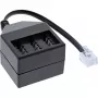 Cable adaptador TAE alemán InLine RJ11 6P4C conector macho a TAE NFN conector hembra 69942A