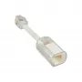 Antienredos Twist-Stop InLine para auricular de teléfono transparente + cable