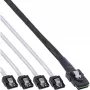 Cable SAS InLine Mini SAS SFF8087 a 4x SATA directo OCR 0,75 m