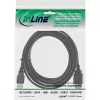 Cable alargador USB 2.0 Type-A conector macho/conector hembra InLine 34610B negro 1m