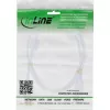 Cable USB 2.0 InLine Type-A macho / Type-B macho, chapado en oro, con ferrita, blanco, 5 m