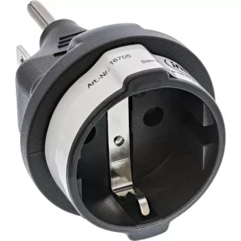 Adaptador de viaje InLine 16705 enchufe US a conector hembra Type-F