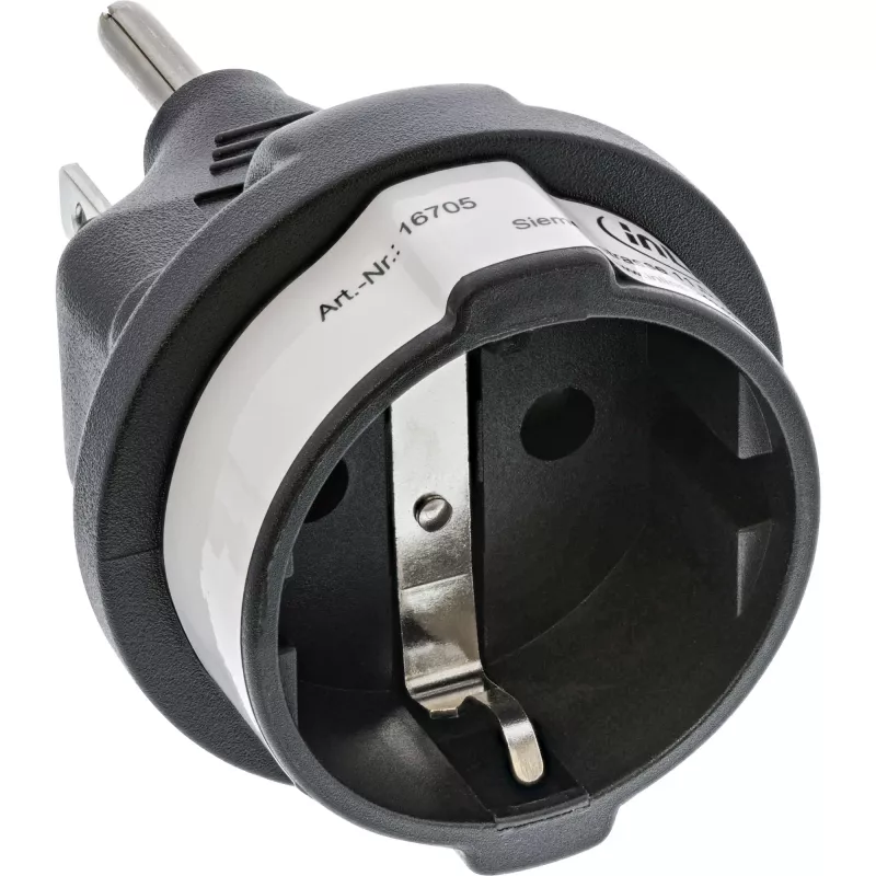 Adaptador de viaje InLine 16705 enchufe US a conector hembra Type-F