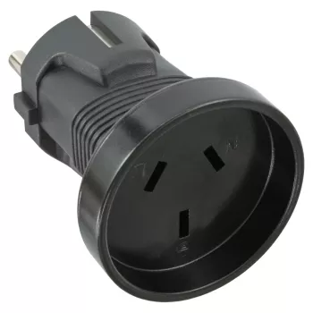 Adaptador de viaje InLine tipo F a I alemán a australiano + neozelandés
