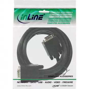 Cable S-VGA InLine 17718B 15HD macho a macho negro 5 m