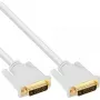 Cable InLine DVI-D 24+1 macho/macho DVI Dual Link blanco/oro 3 m