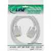 Cable InLine DVI-D 24+1 macho/macho DVI Dual Link blanco/oro 5 m