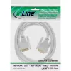 Cable InLine DVI-D 24+1 macho/macho DVI Dual Link blanco/oro 2 m