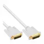 Cable InLine DVI-D 24+1 macho/macho DVI Dual Link blanco/oro 2 m