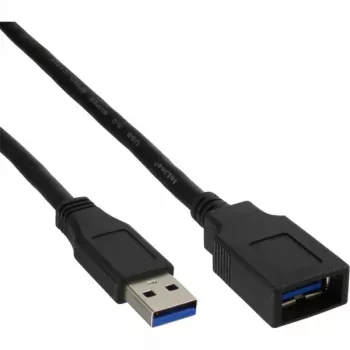 InLine USB 3.2 Gen.1 Cable alargador, USB-A macho / hembra, negro, 2,5 m (35625)