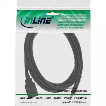 InLine USB 3.2 Gen.1 Cable alargador, USB-A macho / hembra, negro, 2,5 m (35625)