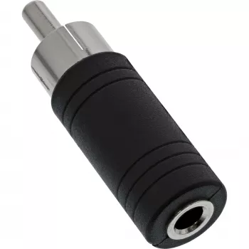 Adaptador de audio InLine RCA macho / conector hembra mono de 3,5 mm 99325