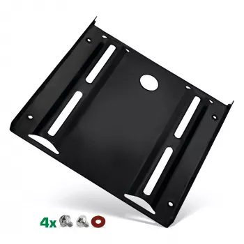 Marco de montaje InLine para HDD/SSD, de 2,5 pulgadas a 3,5 pulgadas, con tornillos, negro
