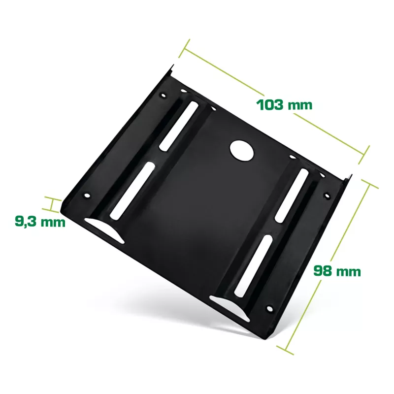 Marco de montaje InLine para HDD/SSD, de 2,5 pulgadas a 3,5 pulgadas, con tornillos, negro